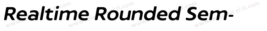 Realtime Rounded Sem字体转换